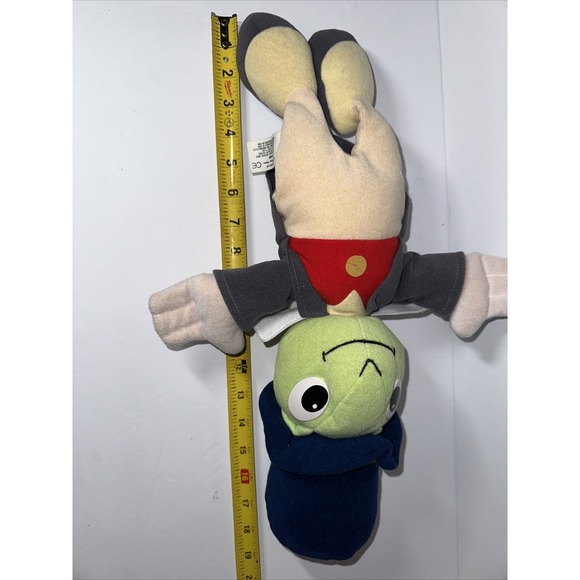 Vintage Disney Jiminy Cricket Hand Puppet Pinocchio Stuffed Animal Toy 17" Plush - Picture 2 of 6